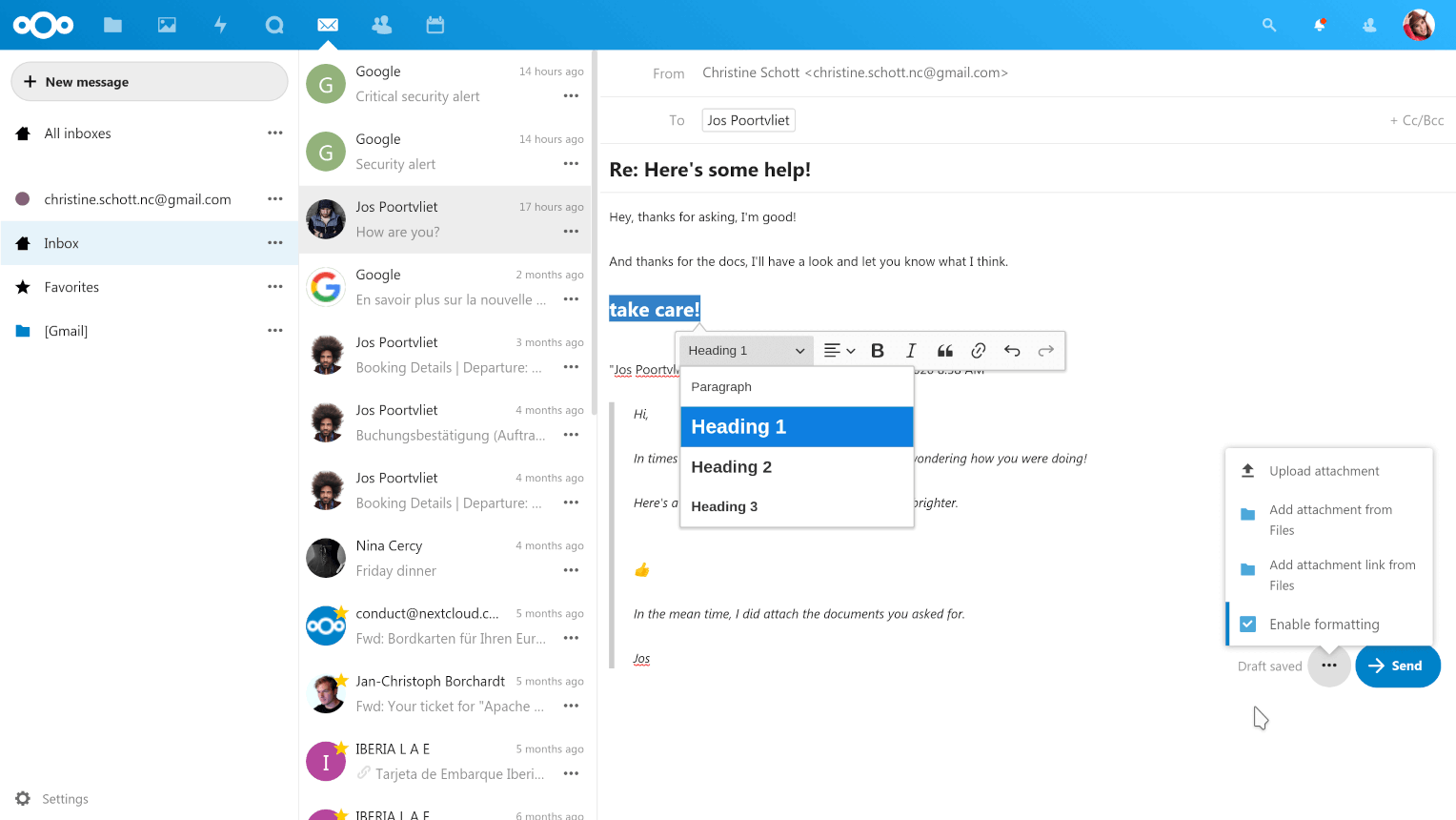 Nextcloud file storage