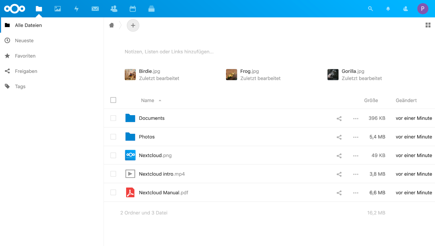 Nextcloud file storage